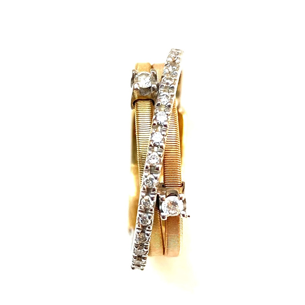 Marco Bicego - GOA Diamond Three Tone Ring -